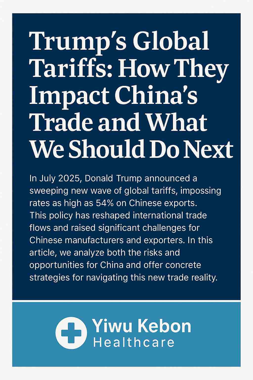 Tarif Global Trump: Bagaimana mereka memberi kesan kepada perdagangan China dan apa yang harus kita lakukan seterusnya