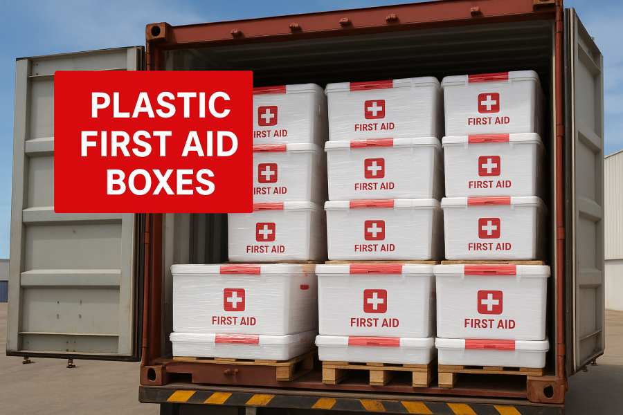 Yiwu Kebon Healthcare menghantar bekas kotak pertolongan cemas plastik ke Dubai