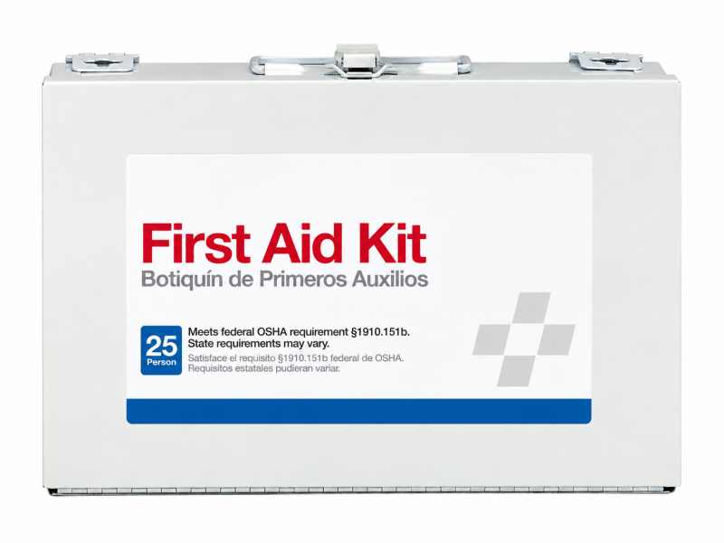 Kit Pertolongan Cemas Logam 25 Orang | Tempat Kerja & Kit Pertolongan Cemas Kecemasan