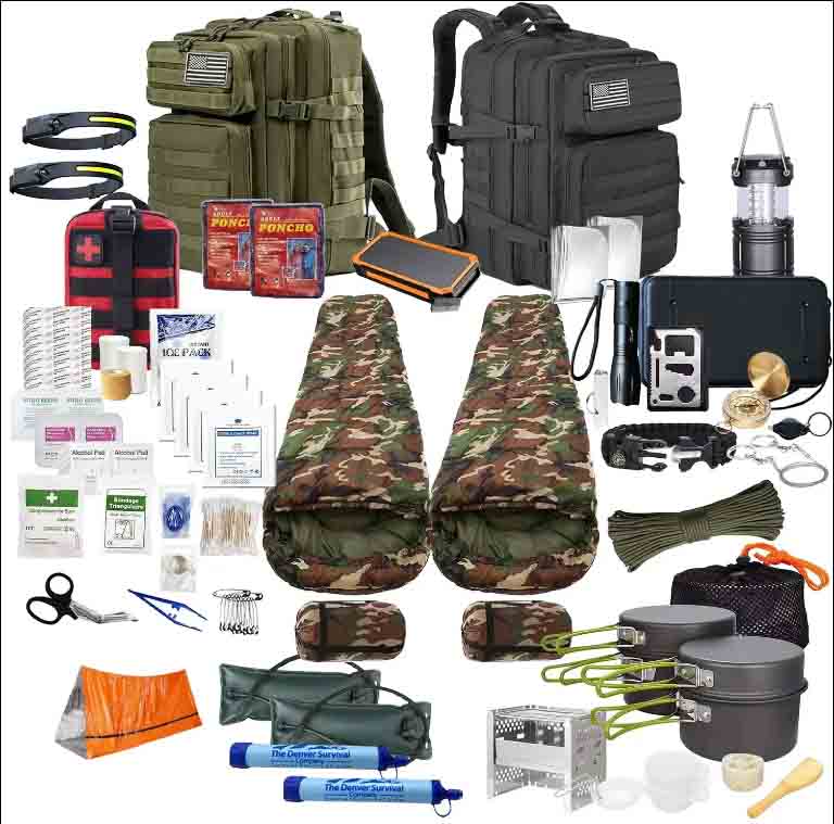Kit ransel survival 72 jam untuk 2 orang