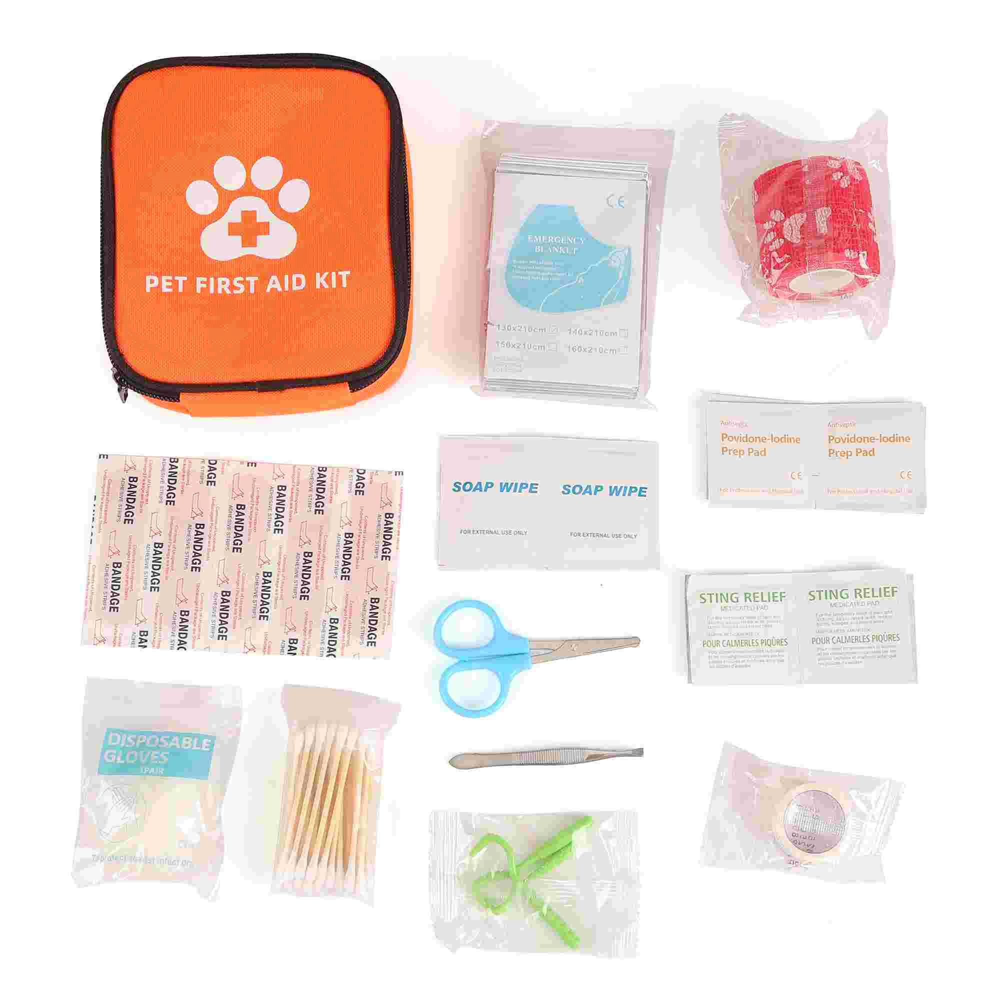 Kit Pertolongan Cemas - Bekalan Perubatan Kecemasan untuk Anjing & Kucing