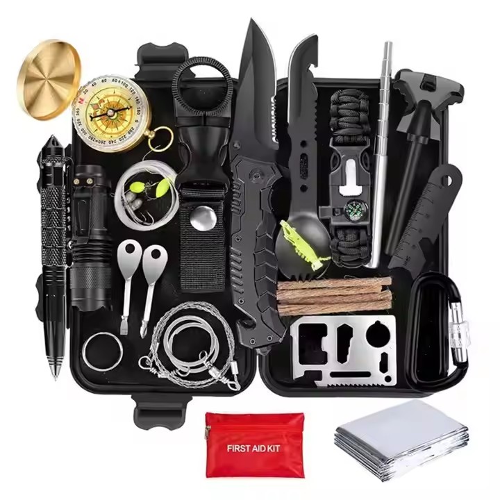 Perjalanan Berkemah Survival Kit Alat Pelbagai fungsi